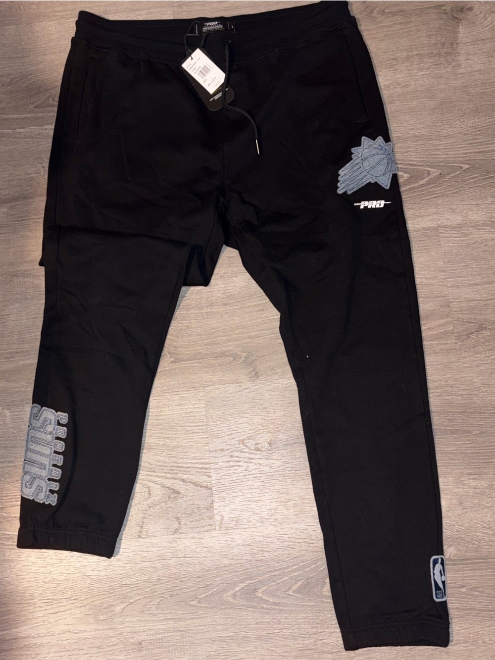 NWT Pro Standard NBA Phoenix Suns Black Mash Up Capsule Sweatpants Men's Large